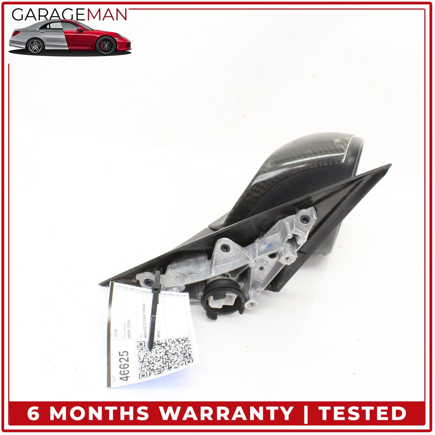 2012-2018 BMW 328d Sedan Front Right Door Rear View Mirror 51167345674 OEM