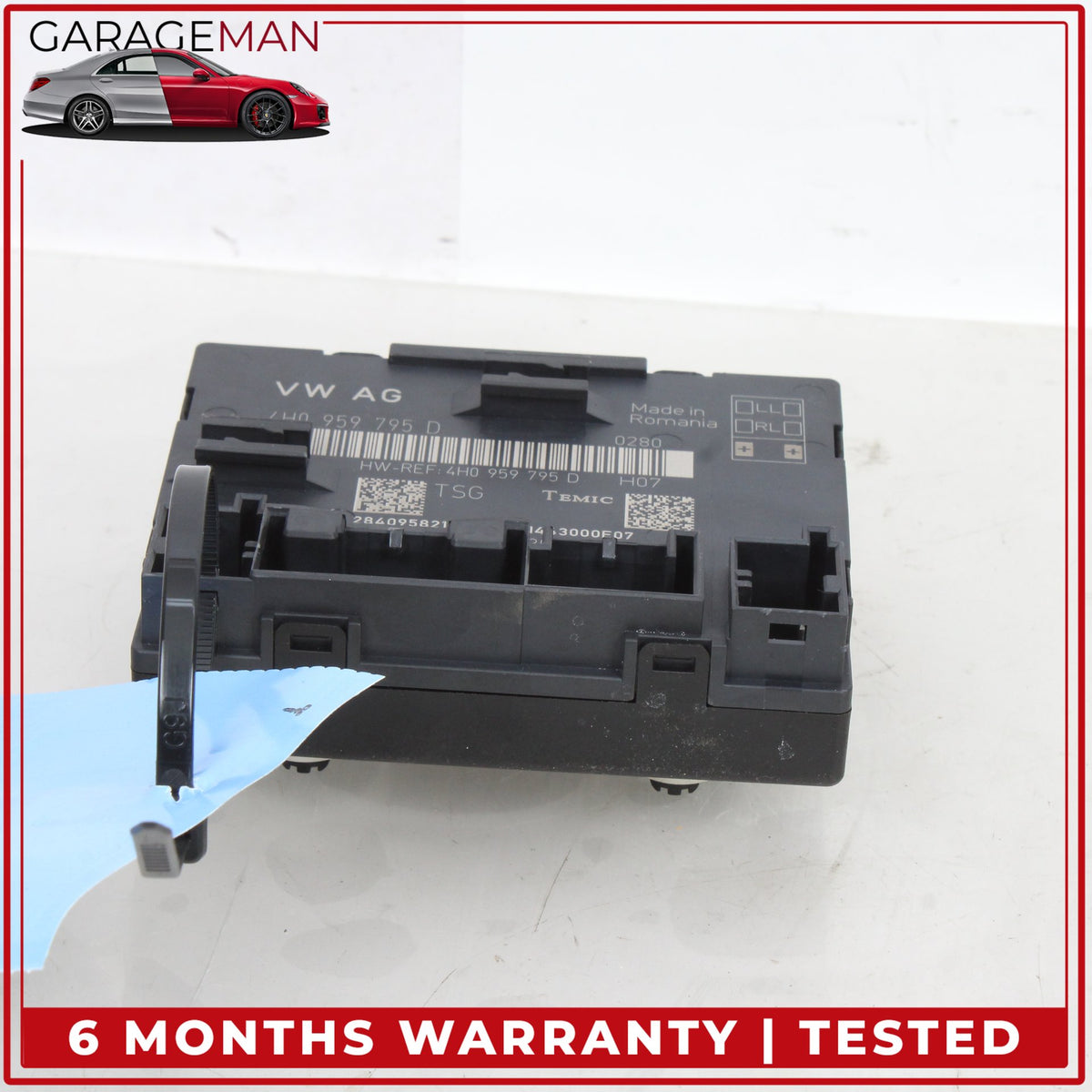 2011-2018 Audi A8 S8 Rear Left or Right Door Control Module Unit 4H0959795D OEM