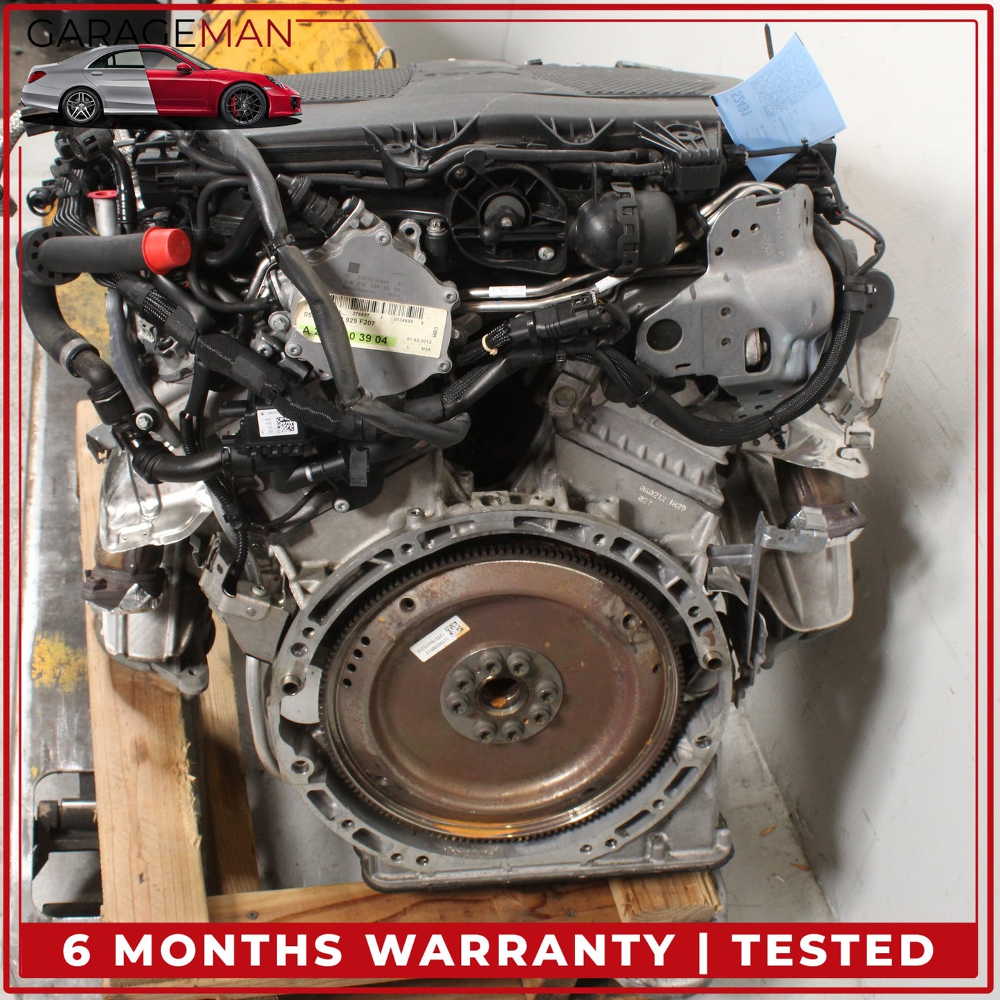 2012-2016 Mercedes W207 E350 M276 RWD Engine Motor Assembly 276.957 OEM 142k