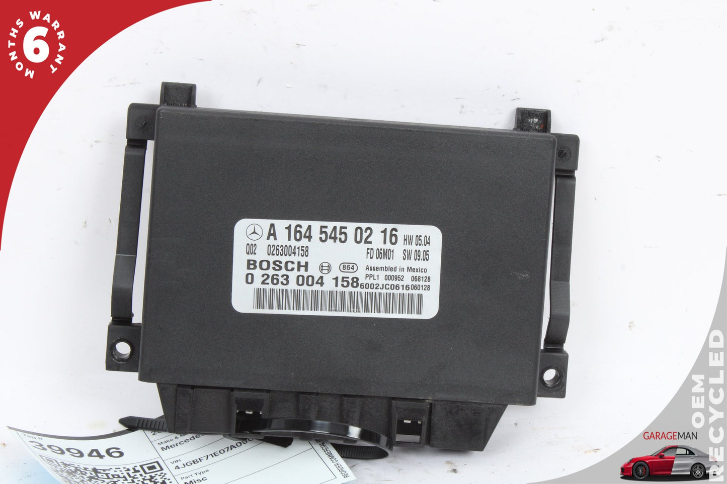 2006-2009 Mercedes X164 GL450 R500 Park Assist Parktronic Control Module OEM