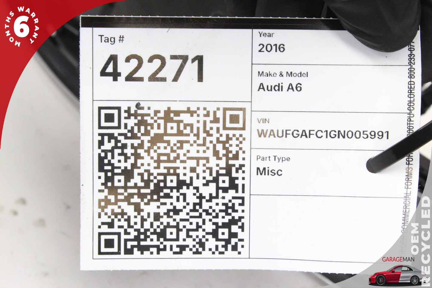 12-18 Audi A6 C7 Sedan Front Center Dash Air Vent Hazard Switch 4G0941509