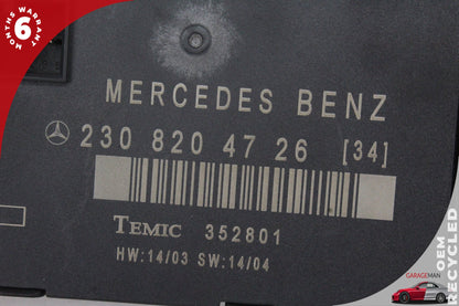 03-12 Mercedes SL500 R230 Driver Side Door Control Module 2308204726 OEM