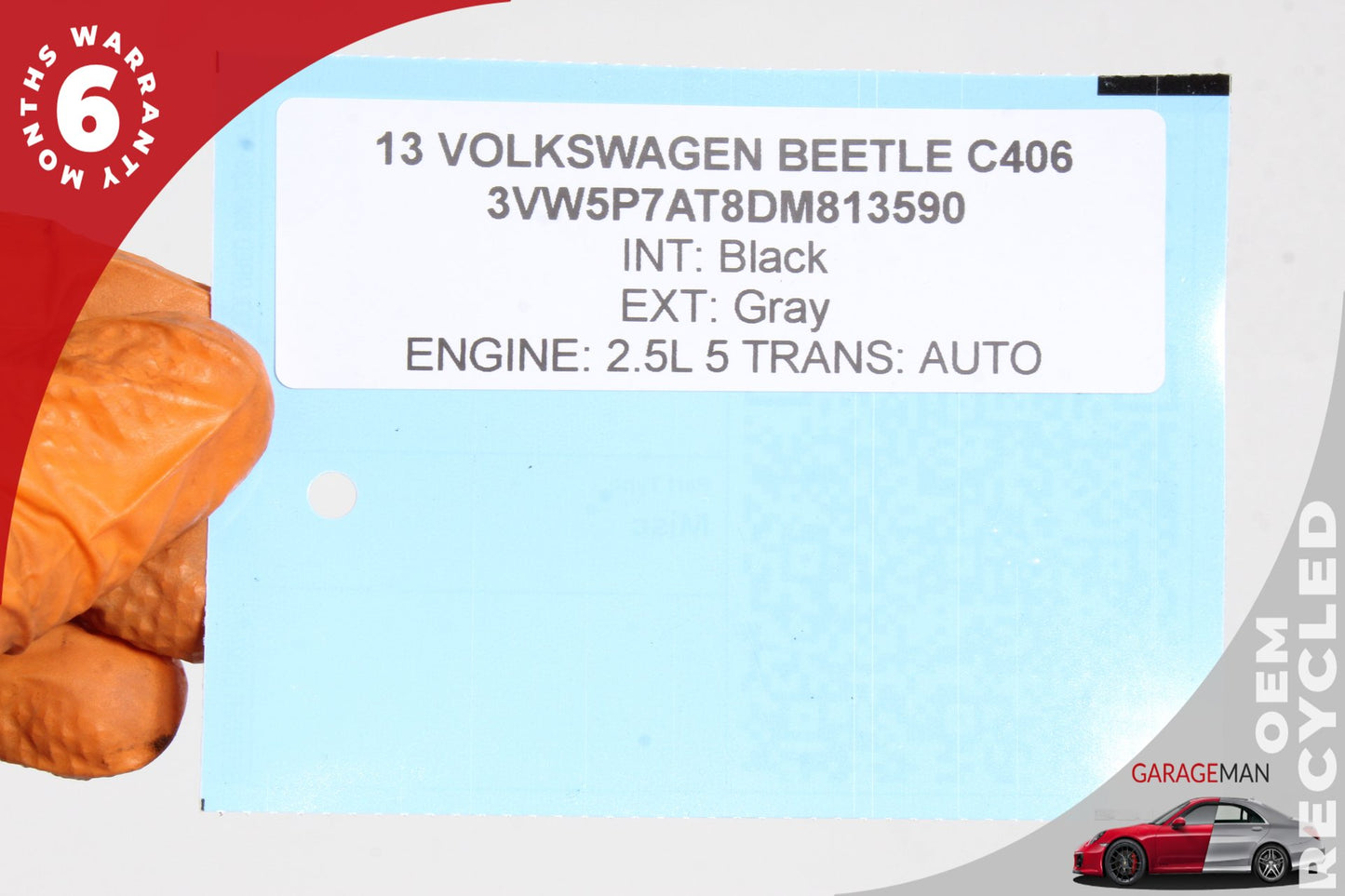 2012-2019 Volkswagen Beetle Rear Right Passenger Side Fender Silver 5C5821306C