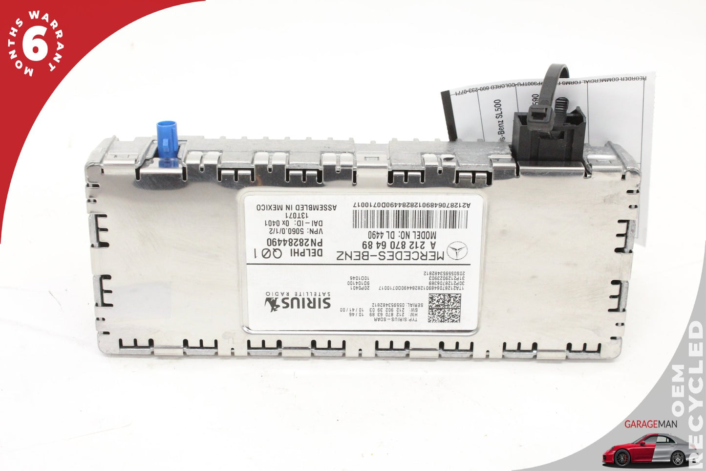 2010-2017 Mercedes R231 SL550 Sirius Satellite Radio Receiver 2128706489 OEM