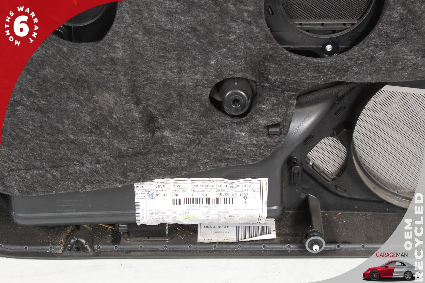2012-2018 Audi A7 S7 RS7 Front Right Door Interior Trim Panel 4G8837020A OEM