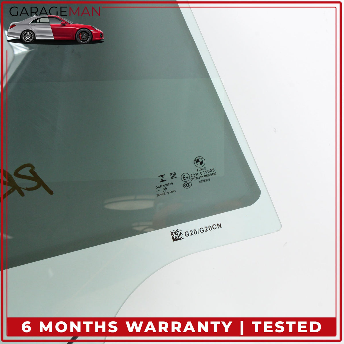 2019-2025 BMW 330i M340i G20 Rear Right Passenger Side Door Window Glass OEM