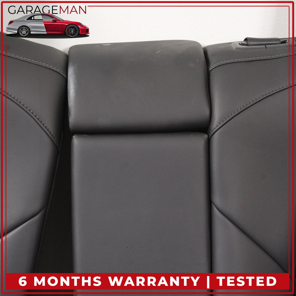 2017-2023 Tesla Model 3 Rear Upper and Lower Seat Assembly w/ Bolster Black OEM