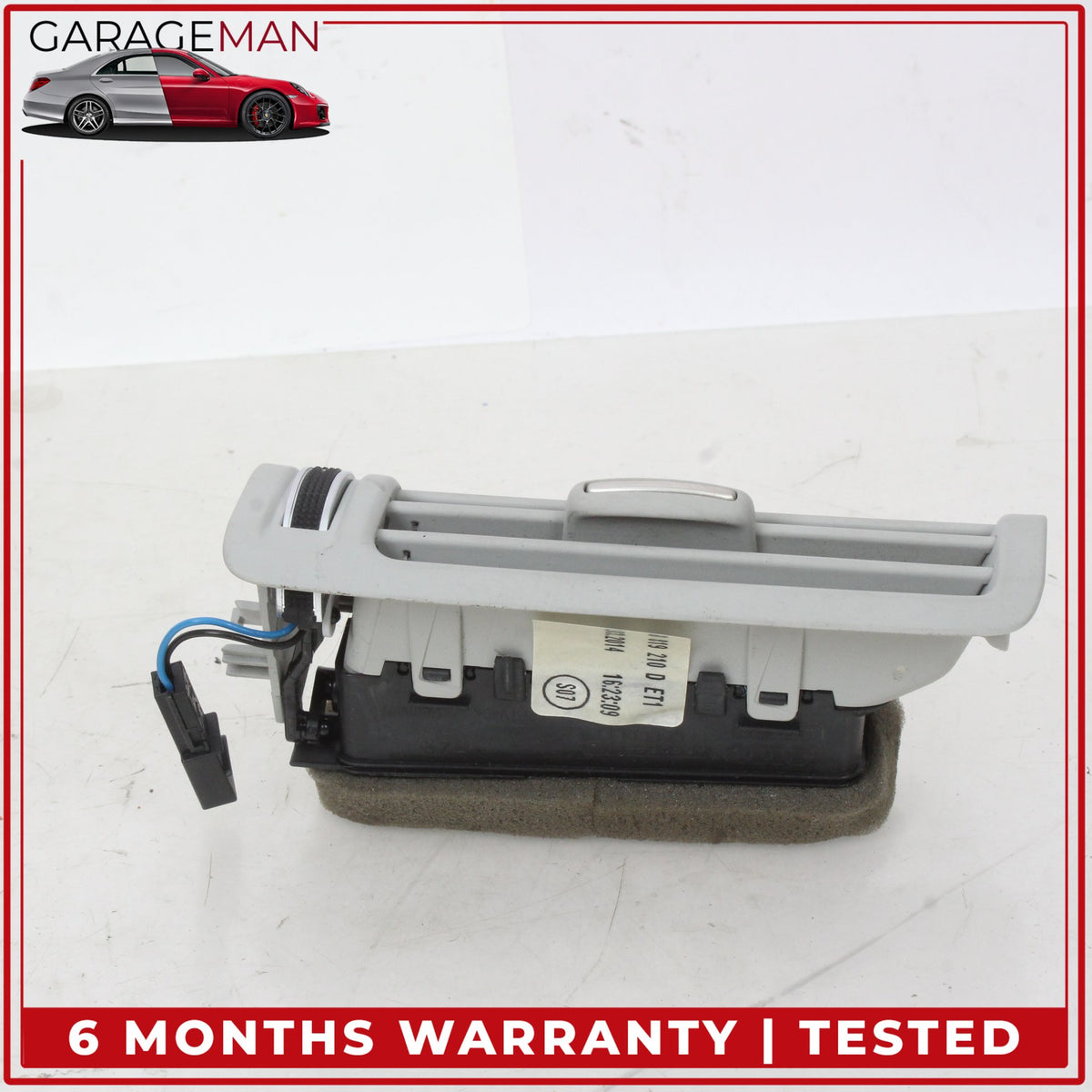 2011-2018 Audi A8 Rear Left and Right Side B Pillar AC A/C Air Vent Set Gray OEM