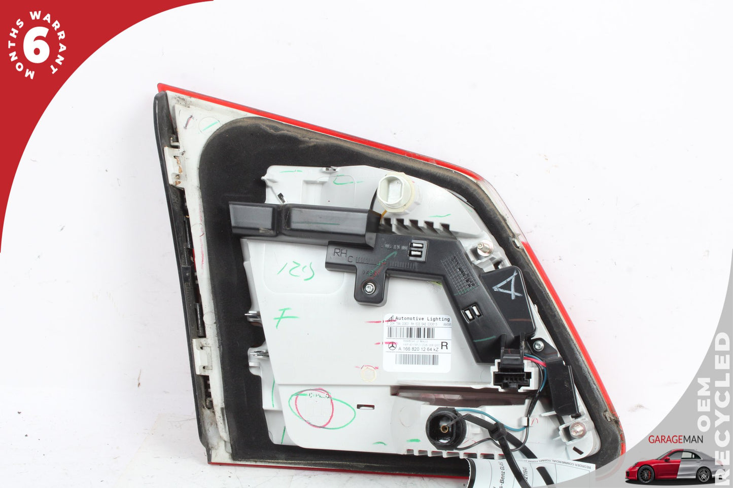 2013-2016 Mercedes X166 GL450 Rear Right Side Inner Tail Light 1668201264 OEM