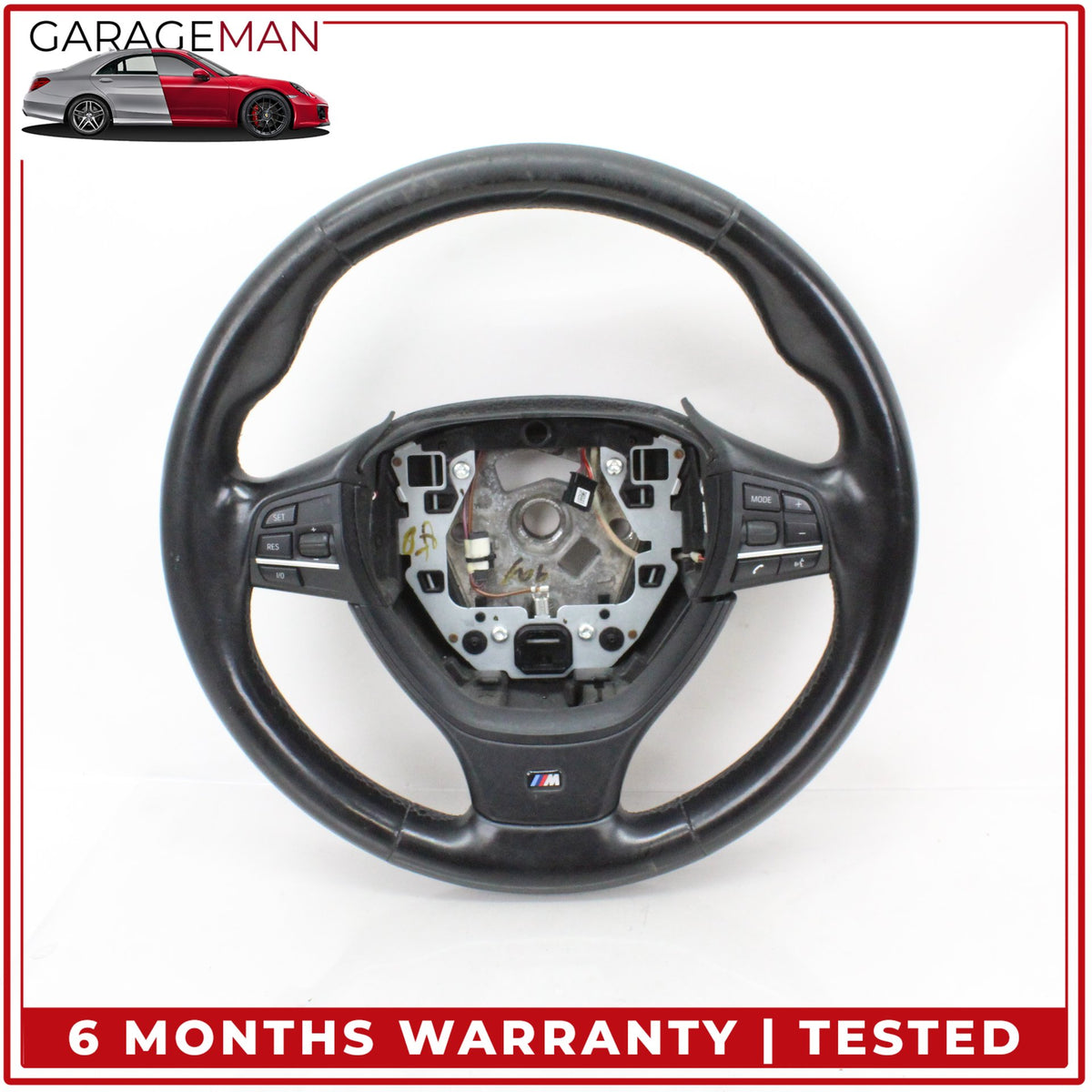 2010-2016 BMW 550i GT M-Sport Steering Wheel Black w/o Shifters 7842808 OEM