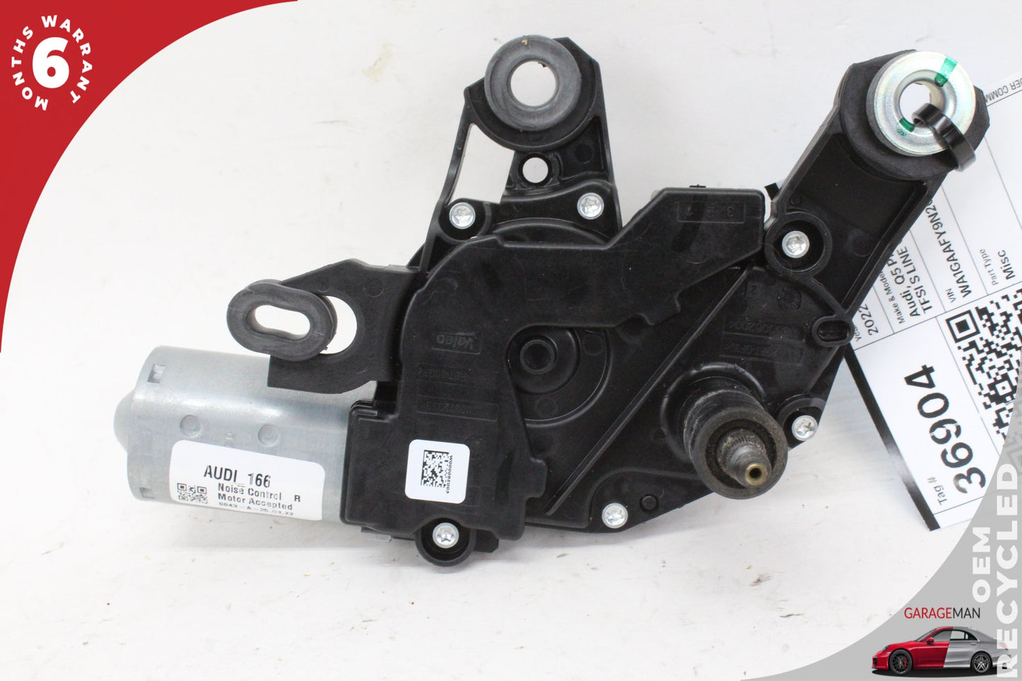 2018-2024 Audi Q5 SQ5 Rear Window Wiper Motor Valeo 80A955711A OEM