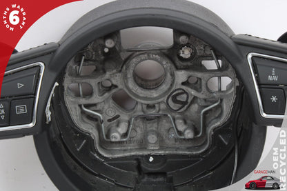 12-18 Audi A6 C7 Sedan Sport Flat Bottom Steering Wheel w/ Paddle Shifters