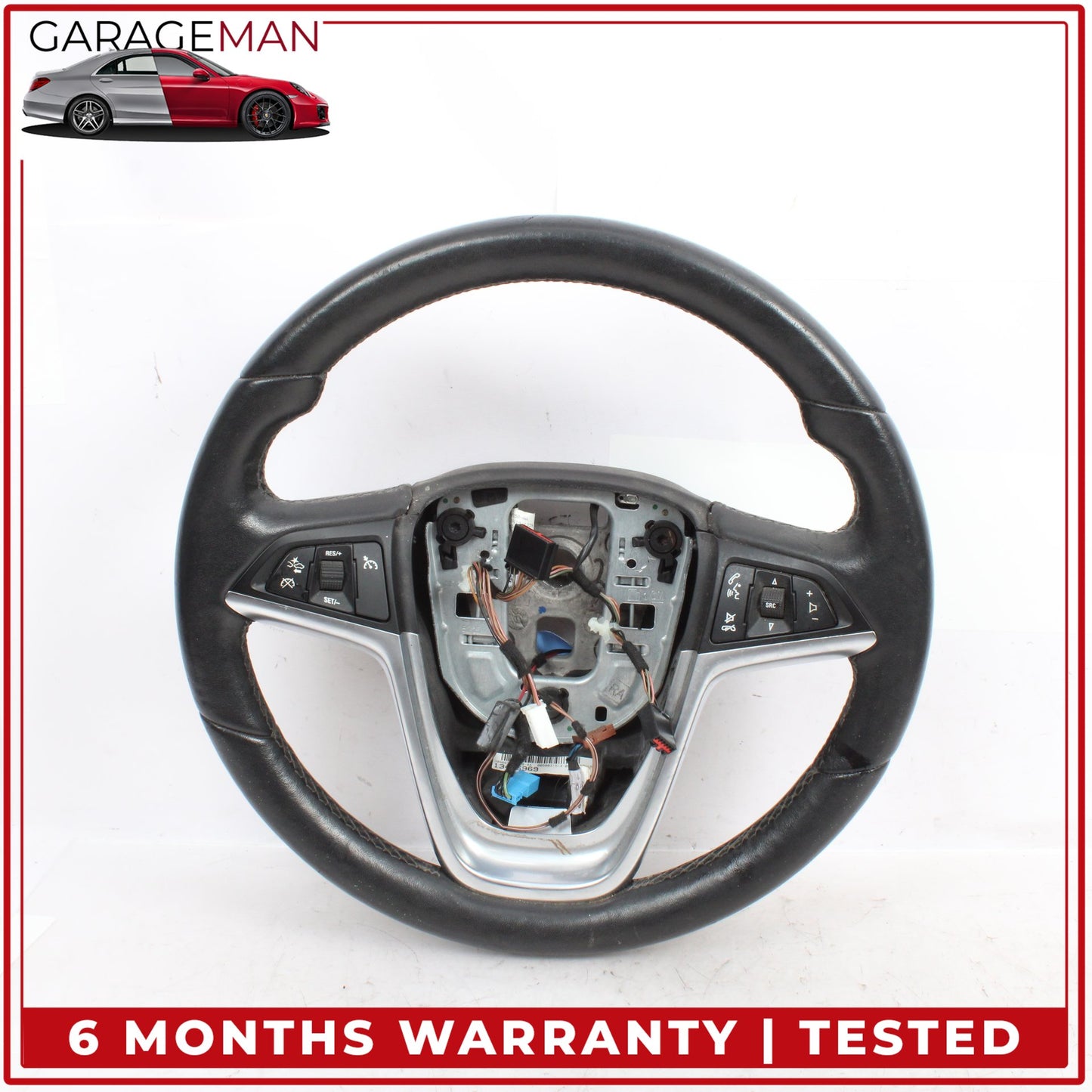 2016-2019 Buick Cascada Heated Black Leather Steering Wheel 13496969 OEM