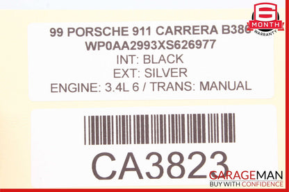 98-00 Porsche Boxster 986 Carrera 911 996 Steering Wheel Airbag Air Bag Black