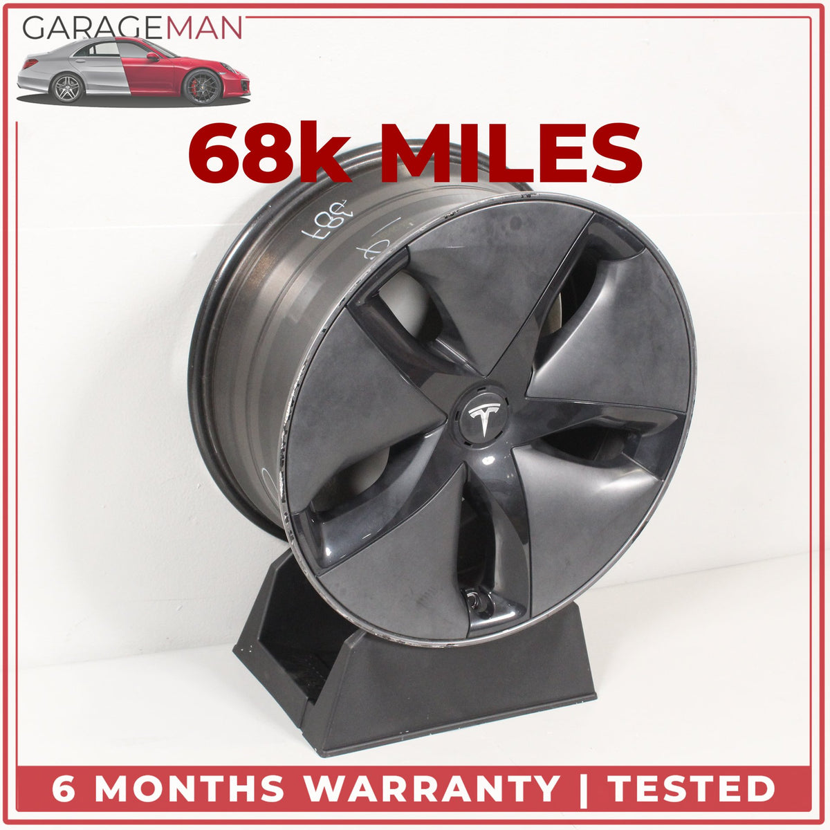 2017-2023 Tesla Model 3 Alloy Wheel Rim w/ Aerocover 18x8.5J ET40 104422100G OEM