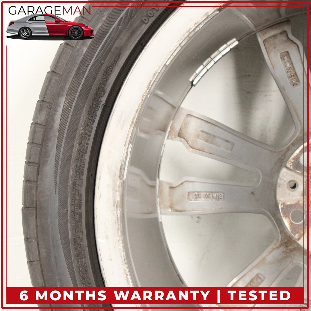 2013-2019 BMW X5 X6 Rear Wheel Rim w/ Bridgestone Dueler H/P Tire 7846791 OEM