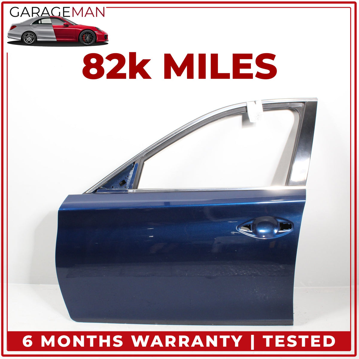 2014-2024 Infiniti Q50 V37 Front Left Driver Side Door Shell Blue H010A4GAMA OEM