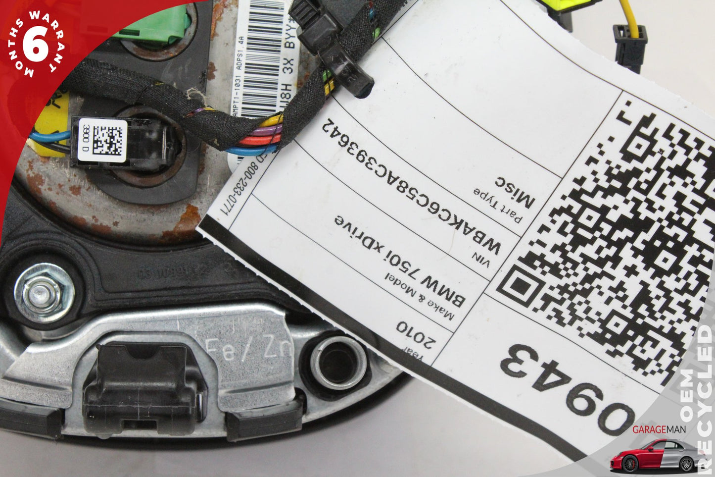 2009-2015 BMW 750i 740i Front Left Side Steering Wheel Airbag 6778285 OEM