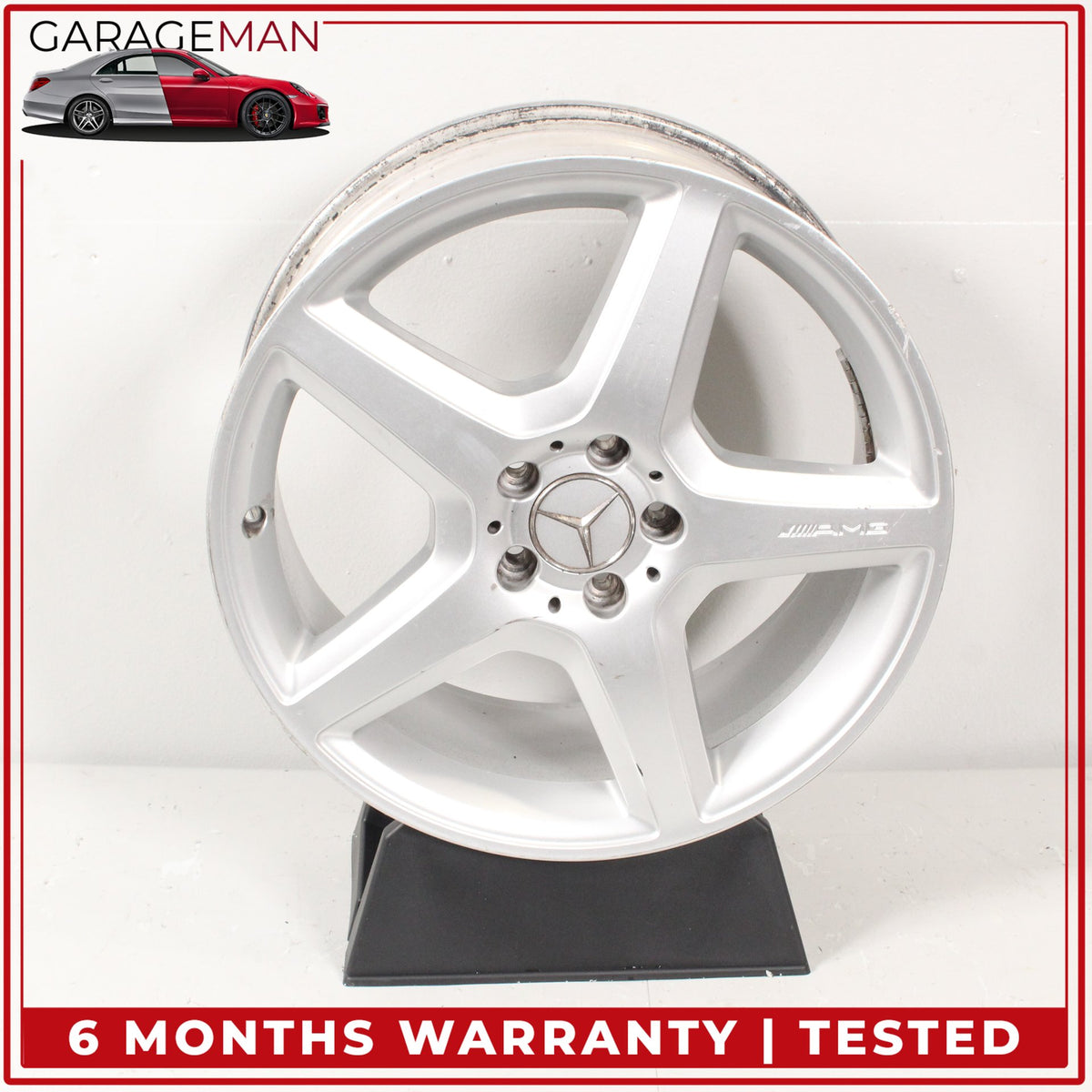 2009-2010 Mercedes W164 ML550 Front or Rear AMG 5 Spoke Wheel Rim 1644016202 OEM
