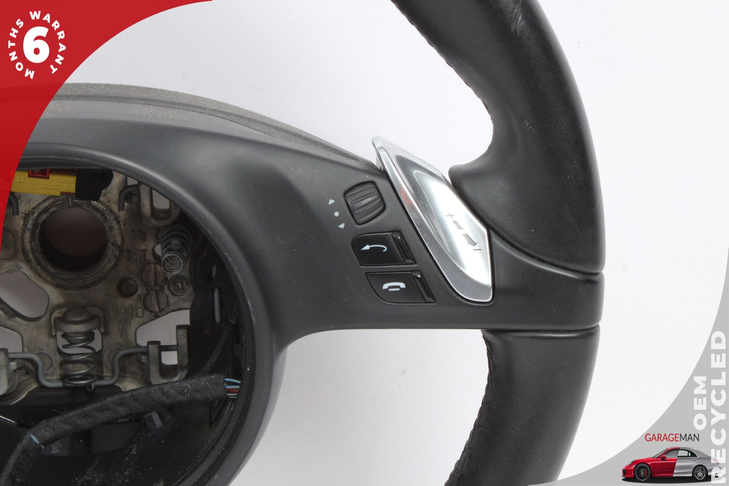 11-14 Porsche Cayenne S Hybrid 92A SUV Steering Wheel w/ Paddle Shifters 7PP419091AD