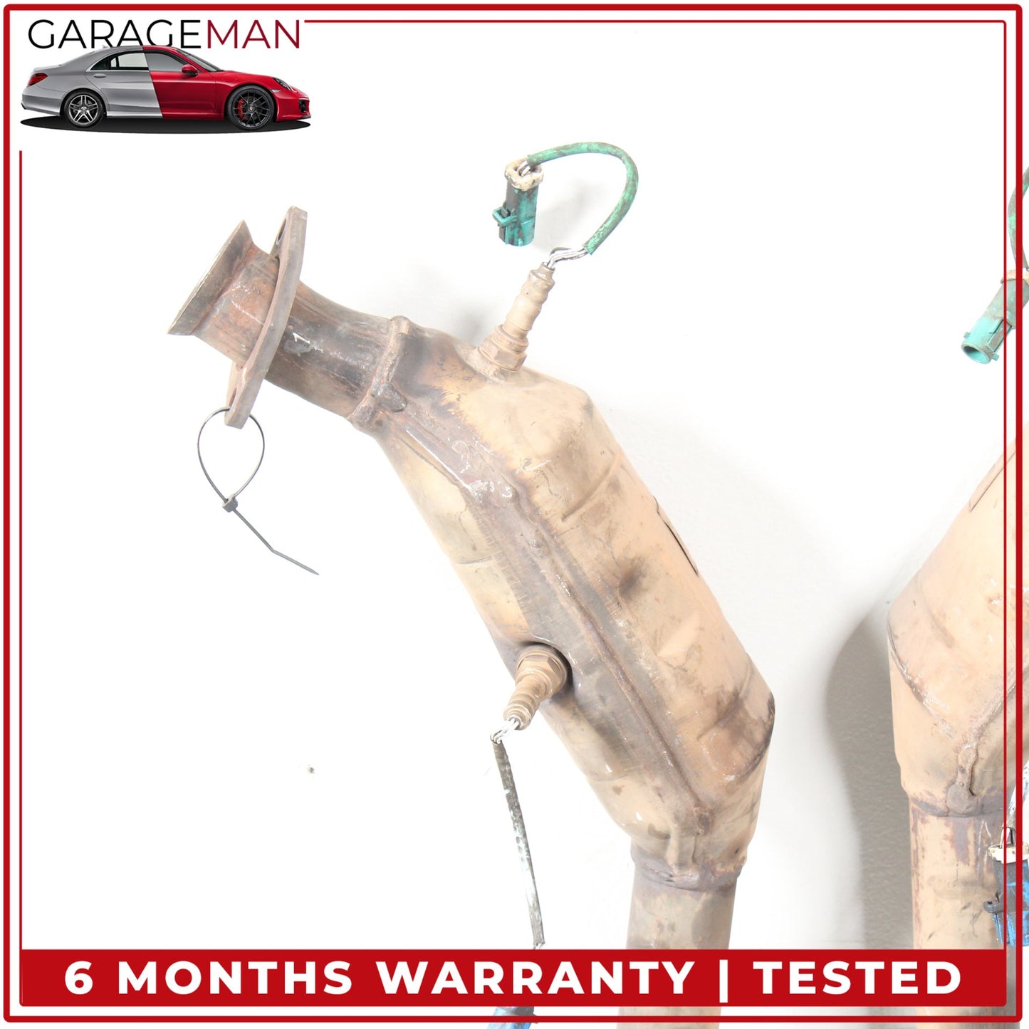 2002-2005 Ford Thunderbird RWD Left and Right Side Exhaust Downpipe Set OEM