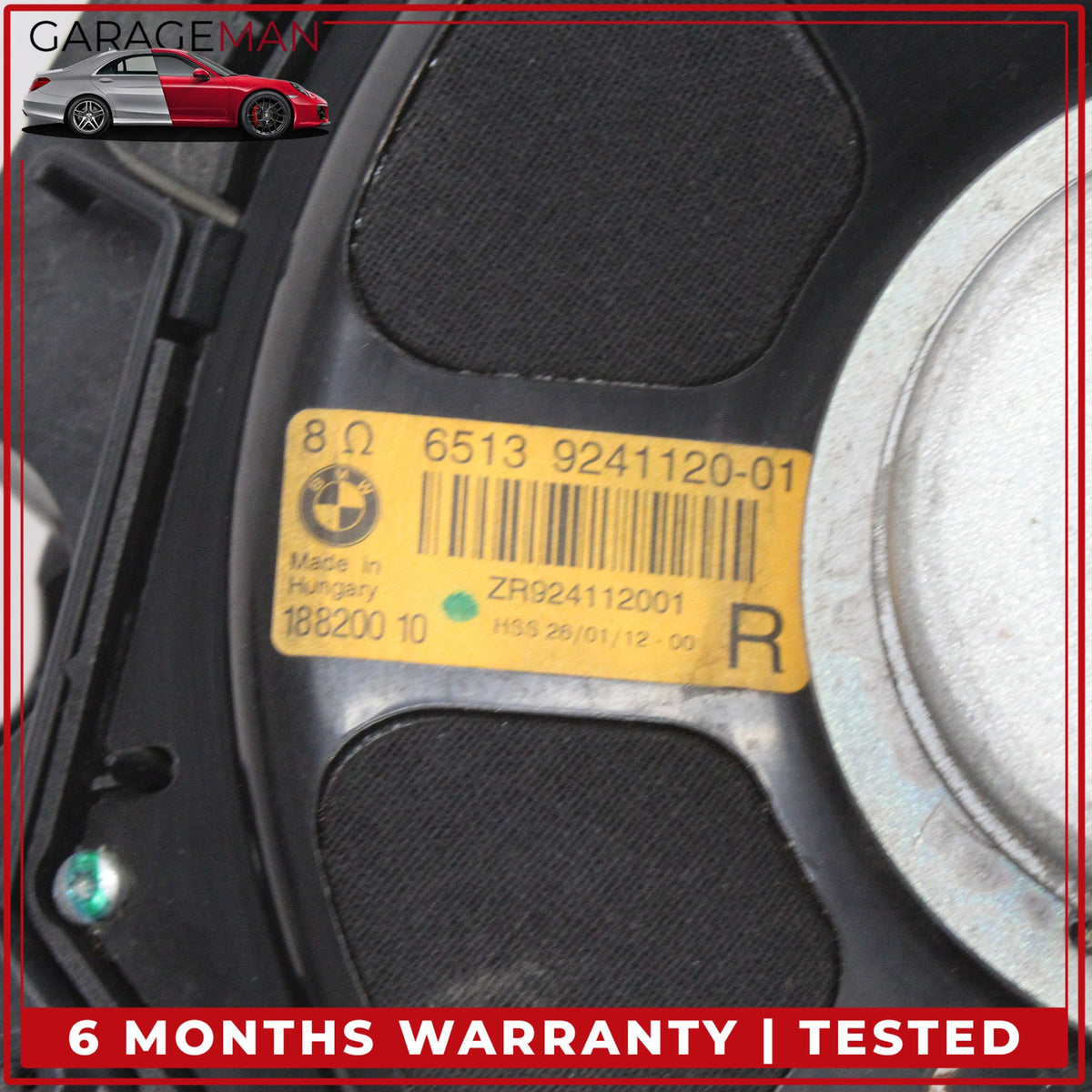 2010-2017 BMW 550i F07 Front Left and Right Side Audio Sound Subwoofer Set OEM