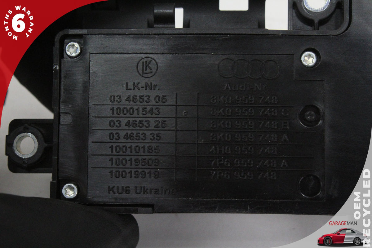2012-2018 Audi A6 A7 Front Right Side Seat Adjustment Switch 8K0959748 OEM