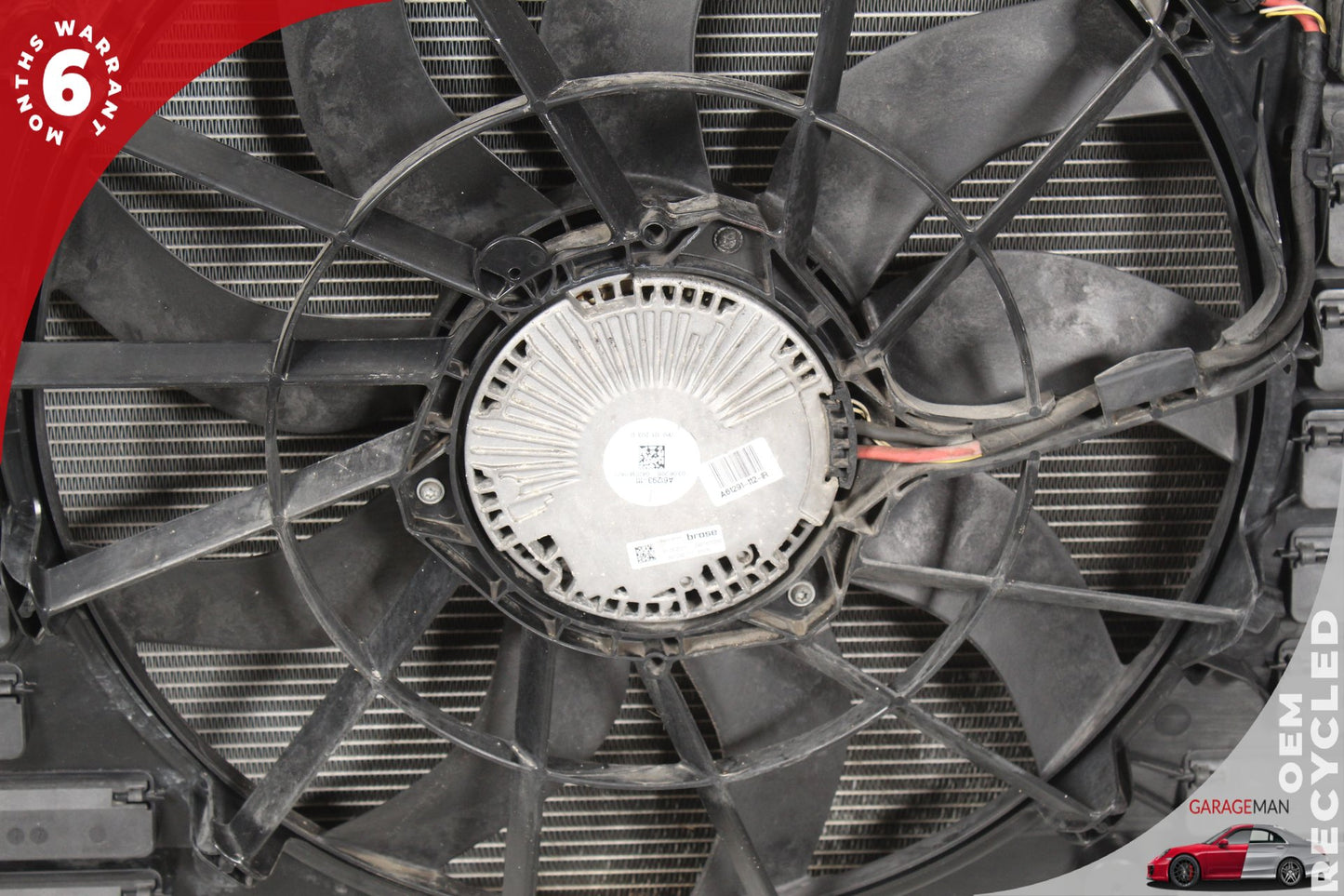 2011-2018 Porsche Cayenne 958 Engine Radiator A/C Condenser Cooler w/ Fan Motor