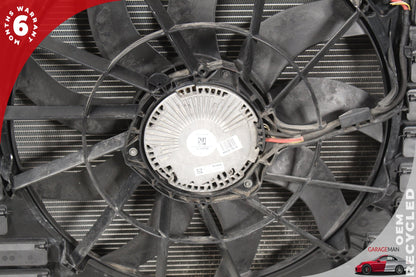 2011-2018 Porsche Cayenne 958 Engine Radiator A/C Condenser Cooler w/ Fan Motor