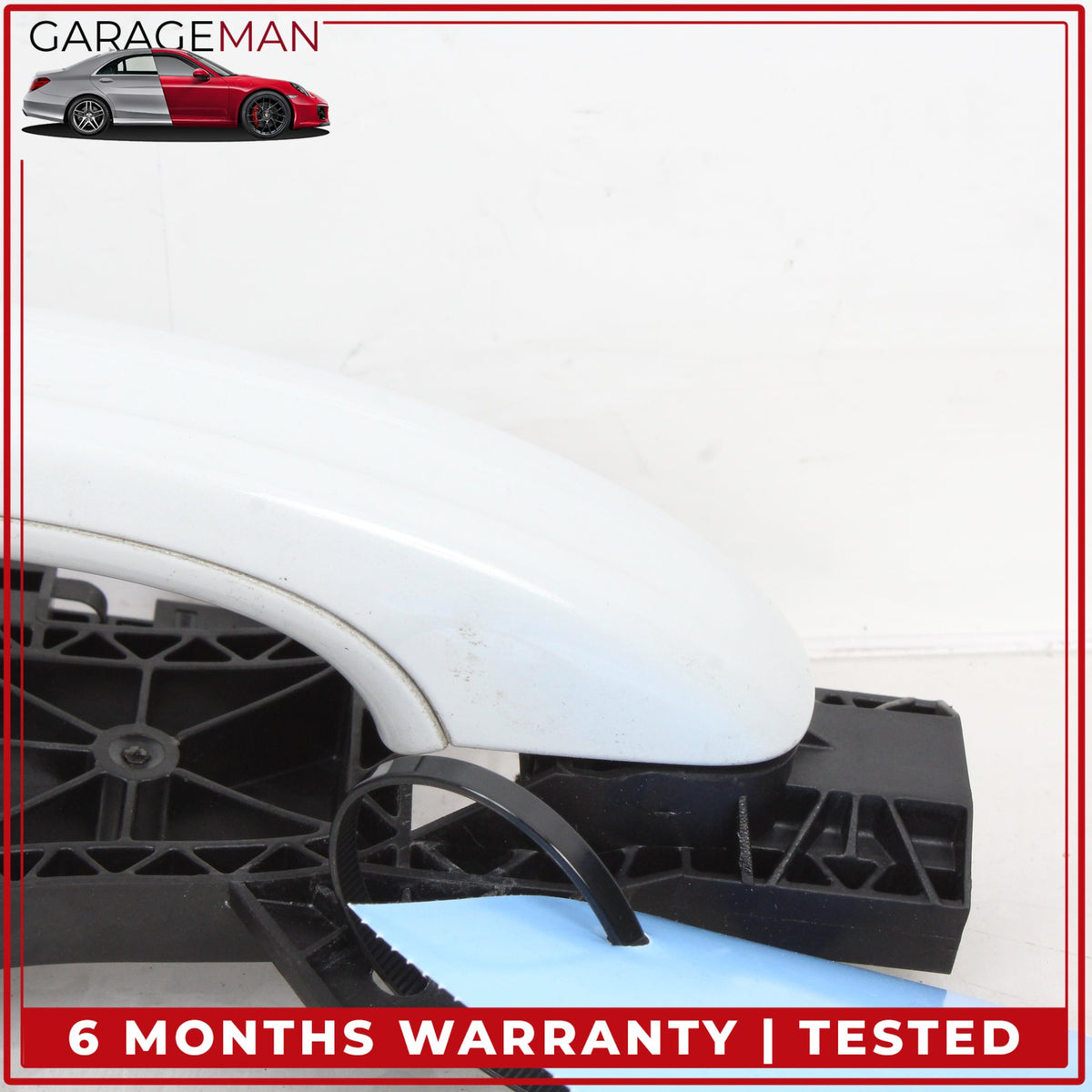 2007-2015 Audi Q7 Front Right Side Exterior Door Handle White Metallic OEM