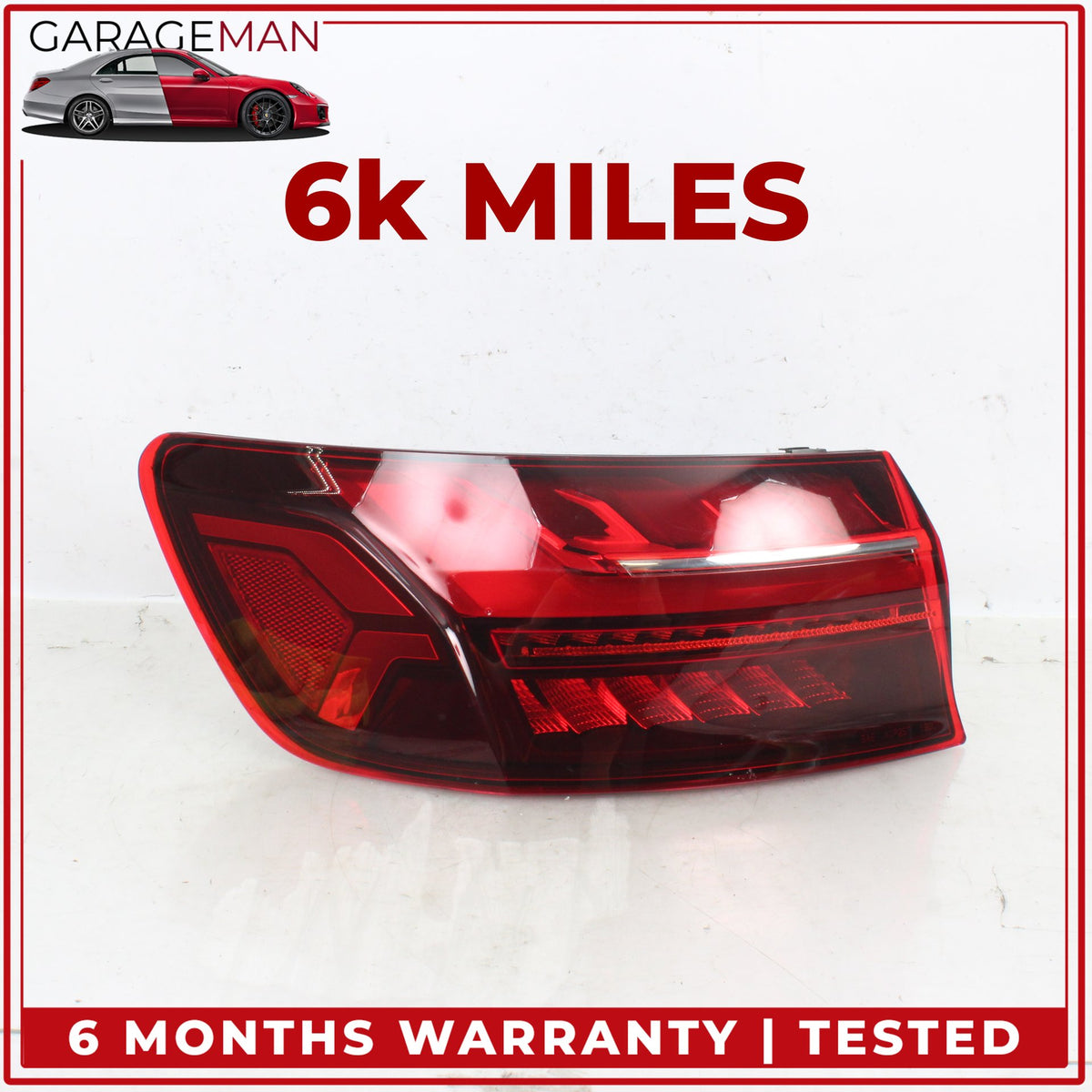 2020-2025 Audi A4 S4 Rear Left Side Outer LED Tail Light Lamp 8W5945091AD OEM