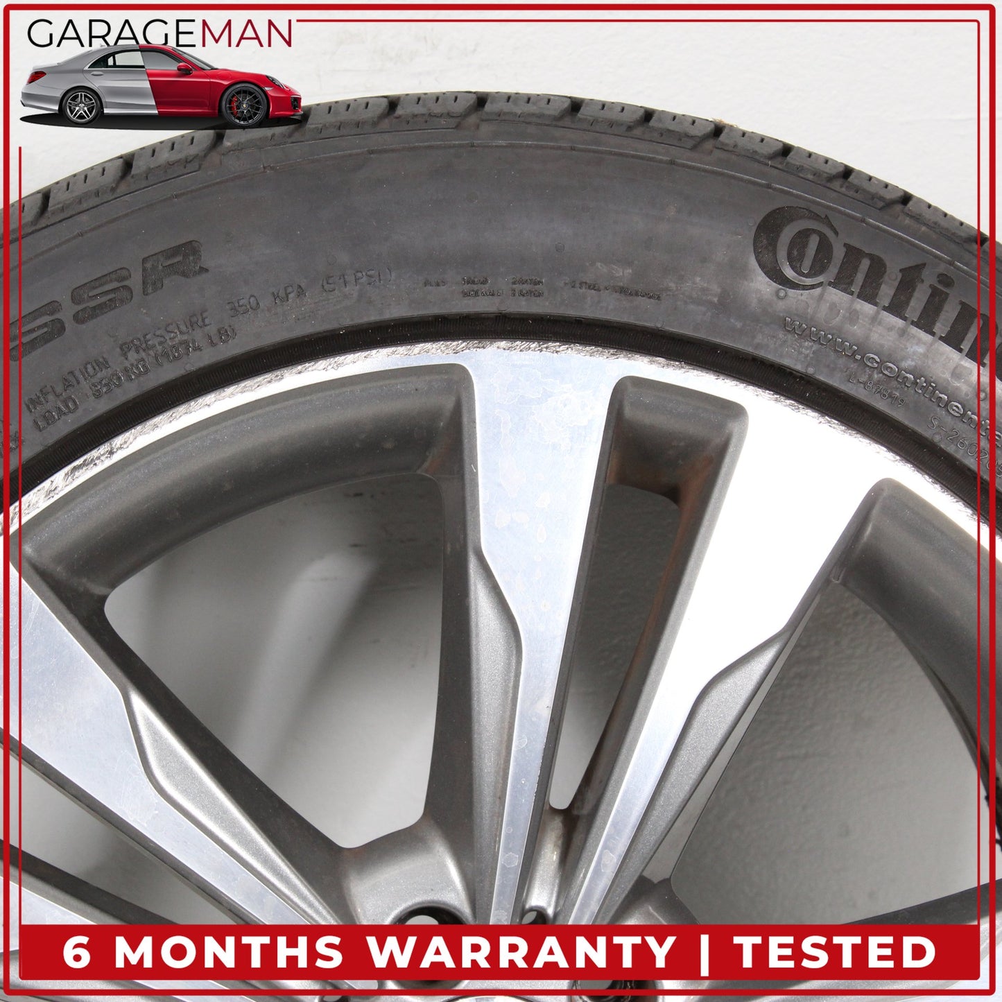 2014-2017 Mercedes W222 S550e S63 AMG Front Wheel Rim w/ Tire 8.5JX19H2 ET36 OEM