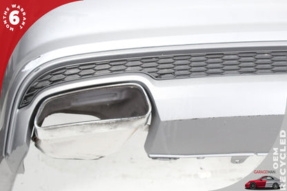 2016-2018 Audi A6 C7 Rear S-Line Bumper Cover Assembly 4G5807511AG Ice Silver Metallic