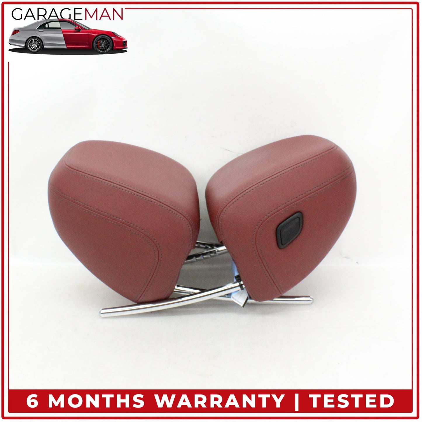2019-2025 BMW 330i Front Left and Right Side Seat Head Rest Red 52107478116 OEM
