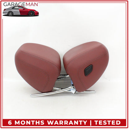 2019-2025 BMW 330i Front Left and Right Side Seat Head Rest Red 52107478116 OEM