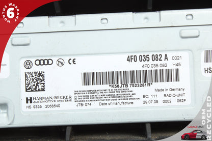 2009-2012 Audi A4 Front Dash MMI Multi Media Audio Radio Receiver Player 4F0035082A