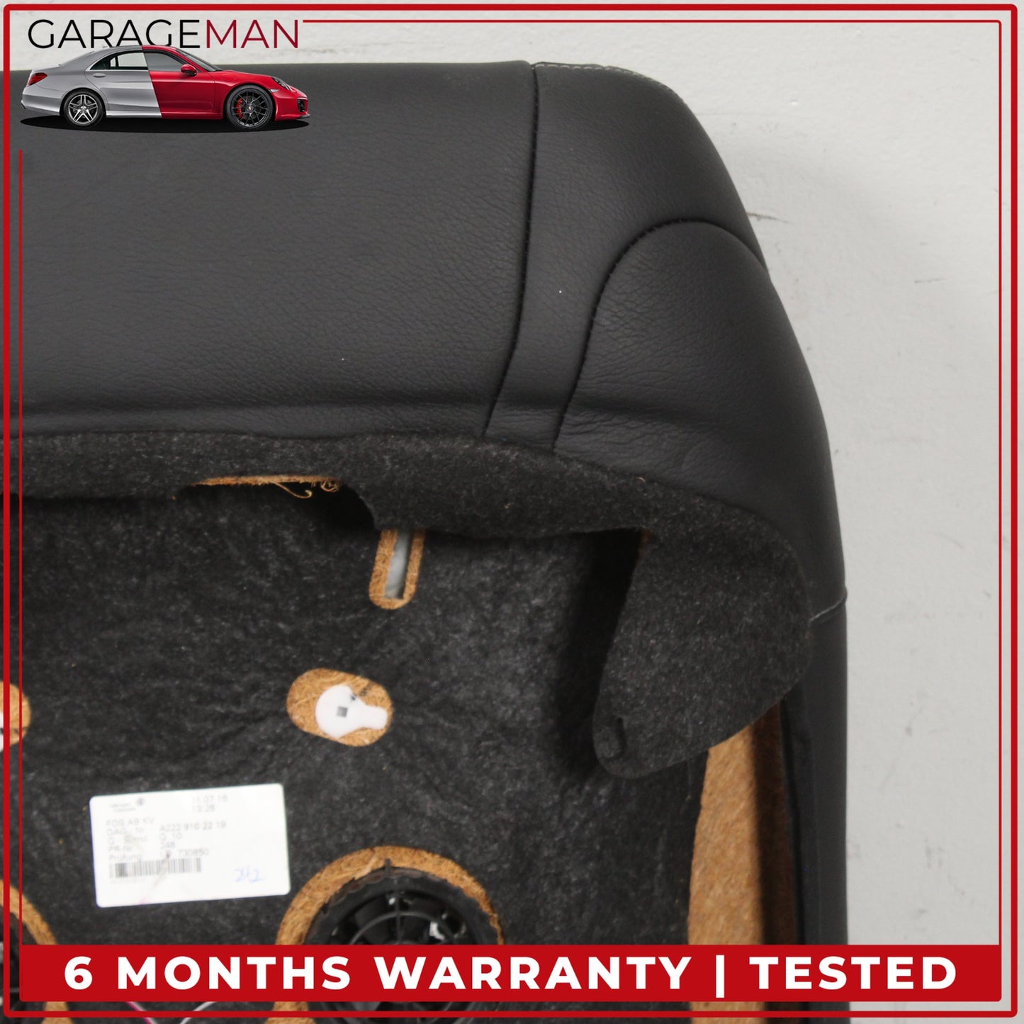 2014-2017 Mercedes W222 S550e Front Right Side Top Upper Seat Cushion Black OEM