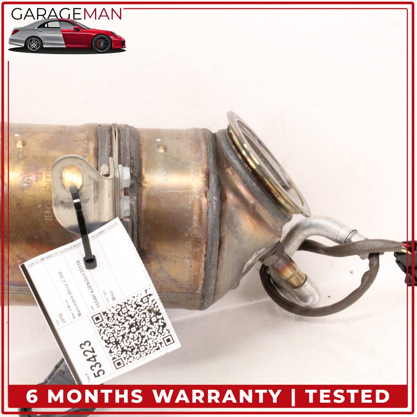 2015-2020 Mercedes W205 C300 E300 GLC300 M274 Exhaust Downpipe 2054900156 OEM