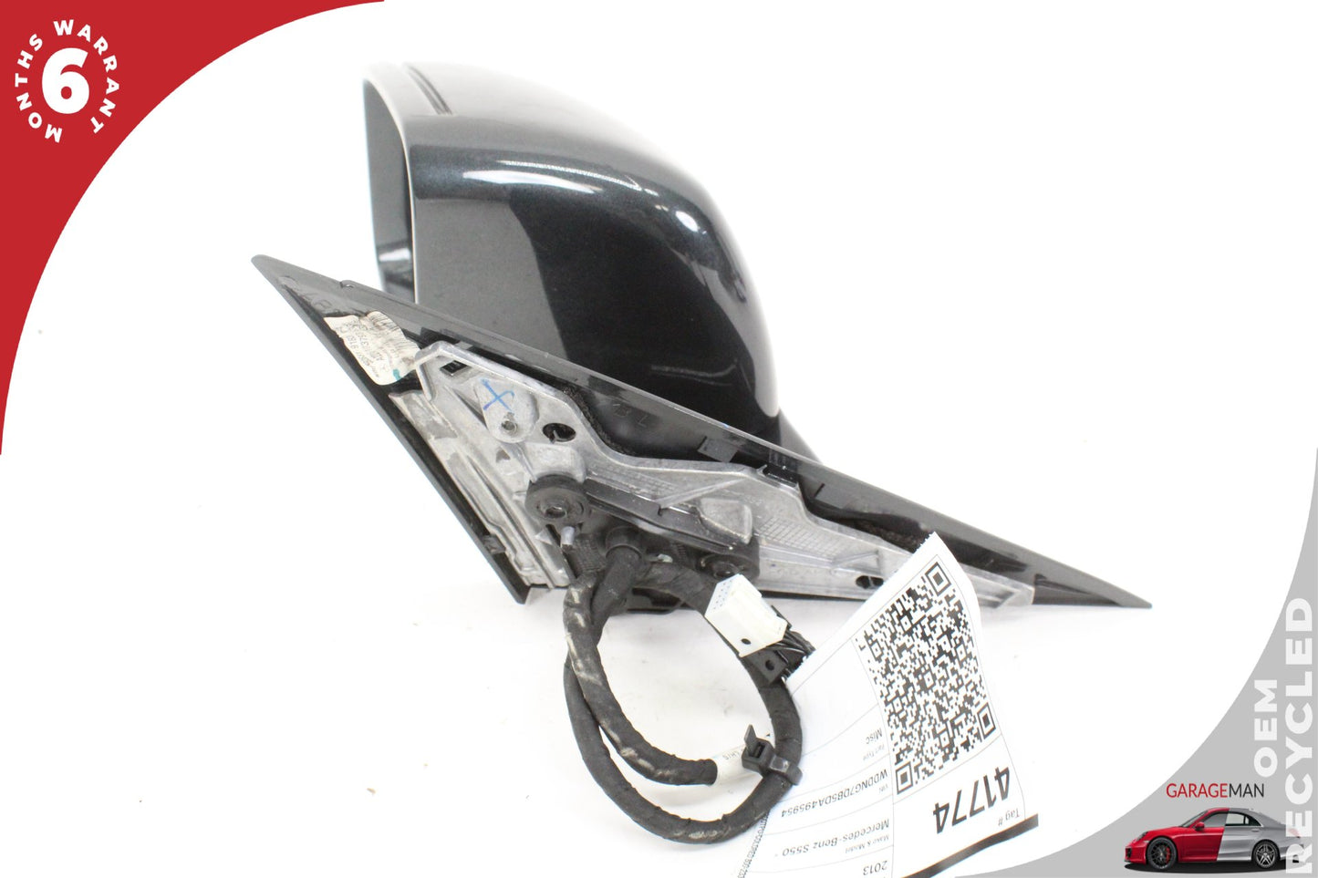 2010-2013 Mercedes W221 S550 Front Left Door Rear View Mirror w/ Blind Spot OEM