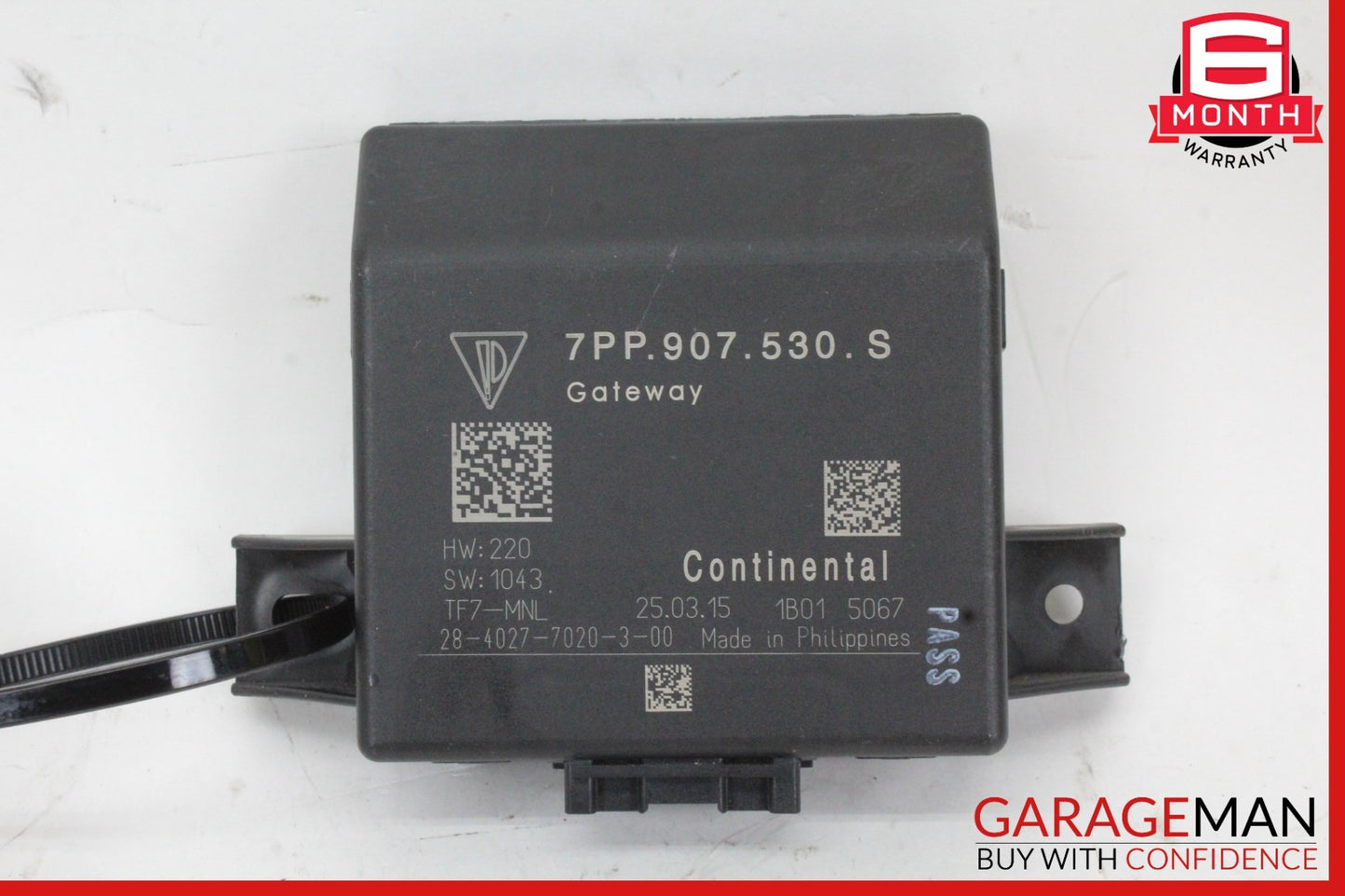 2013-2016 Porsche Cayman 981 Gateway Control Module Unit 7PP907530S OEM