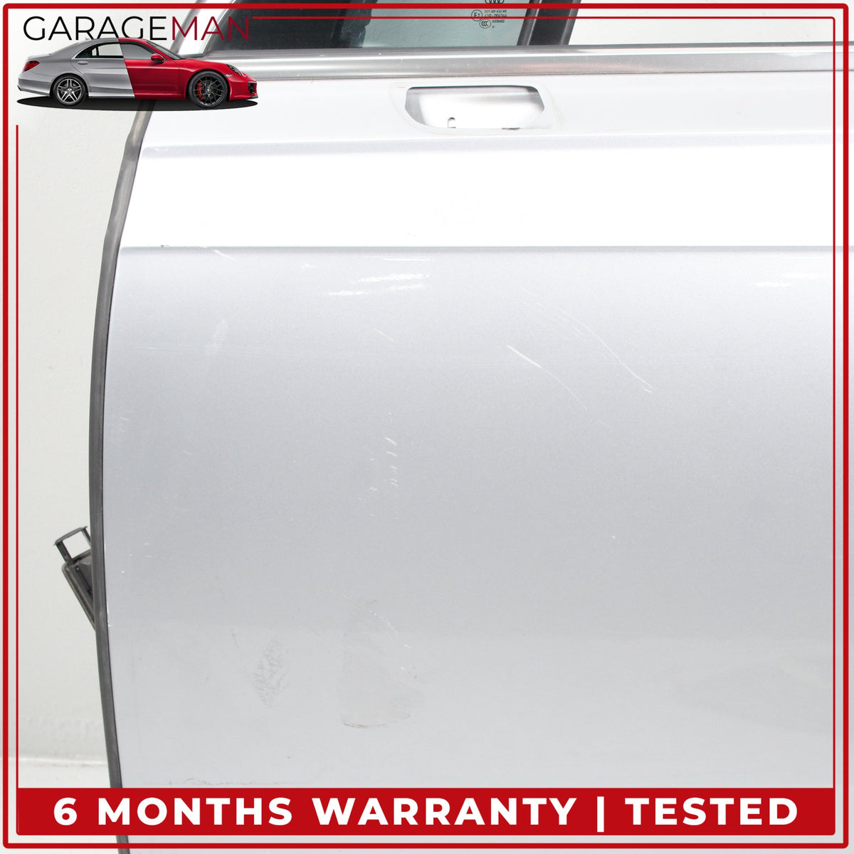 2017-2019 Audi Q7 Front Left Driver Side Door Shell Florett Silver Metallic OEM