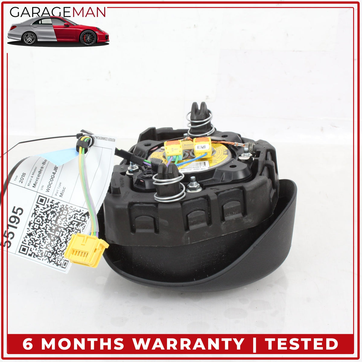2016-2019 Mercedes X253 GLC300 Front Left Driver Side Steering Wheel Airbag OEM
