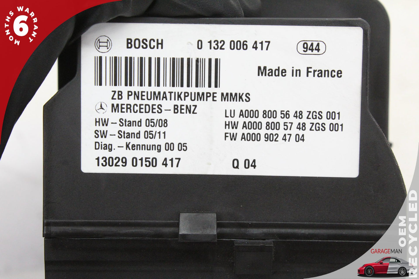 2007-2020 Mercedes R231 SL550 E350 S450 Dynamic Seat Vacuum Pump 0008004448 OEM