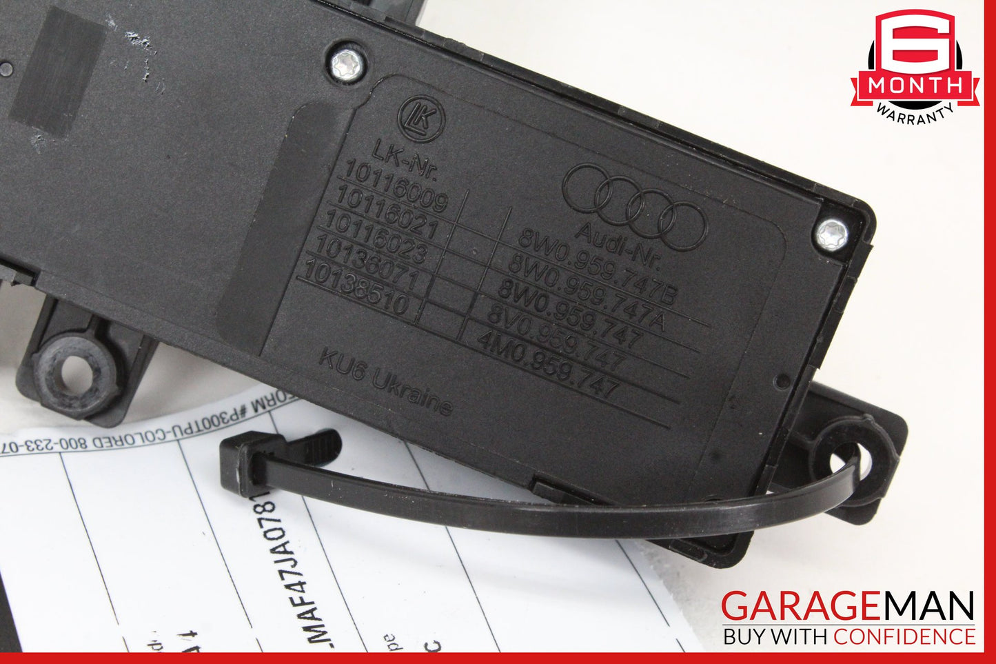 2015-2024 Audi A4 Front Left Side Seat Adjustment Switch 8W0959747B OEM