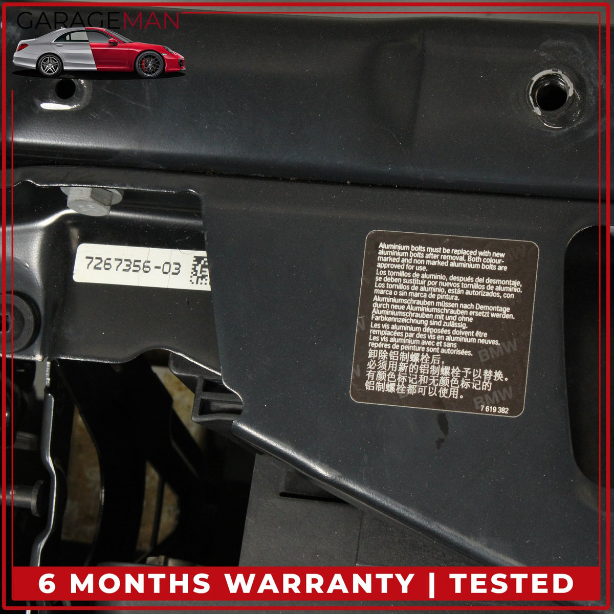 2012-2019 BMW 640i 650i F12 Front Radiator Core Support Assembly 8509743 OEM