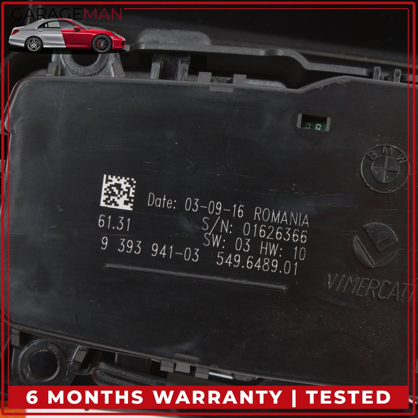 2014-2021 BMW 230i F22 Headlight Fog Light Switch Control Module w/ Trim 9393941 OEM