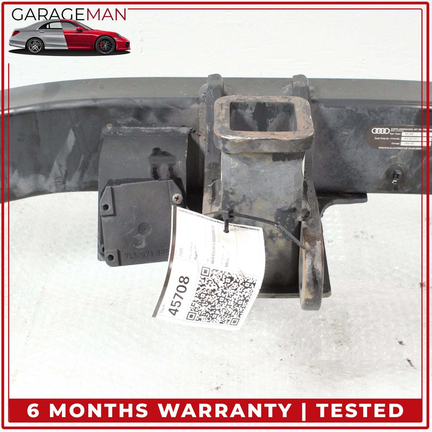 2007-2015 Audi Q7 SUV Rear Bumper Reinforcement 4L0803921F OEM
