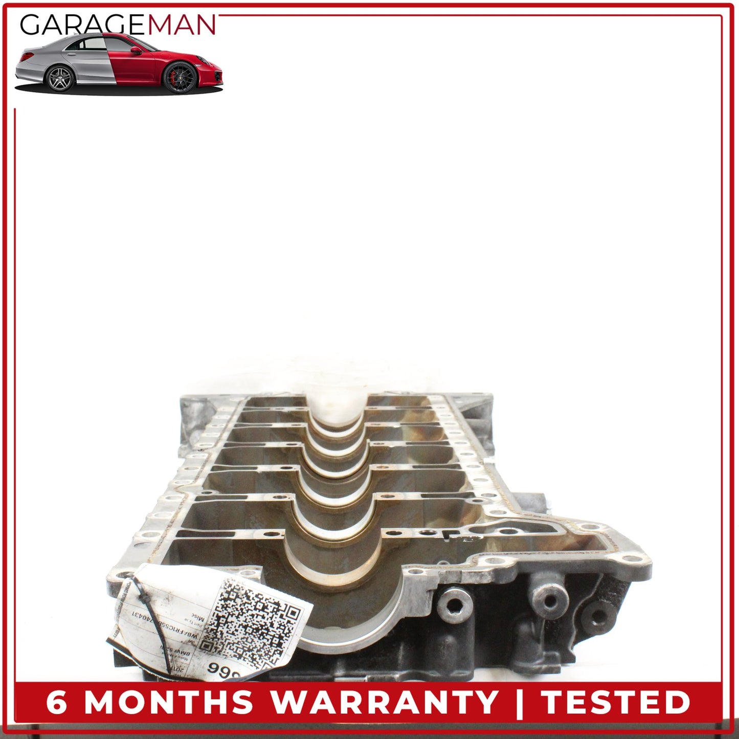 2011-2013 BMW 528i F10 N52 Lower Engine Crankshaft Housing 7558325