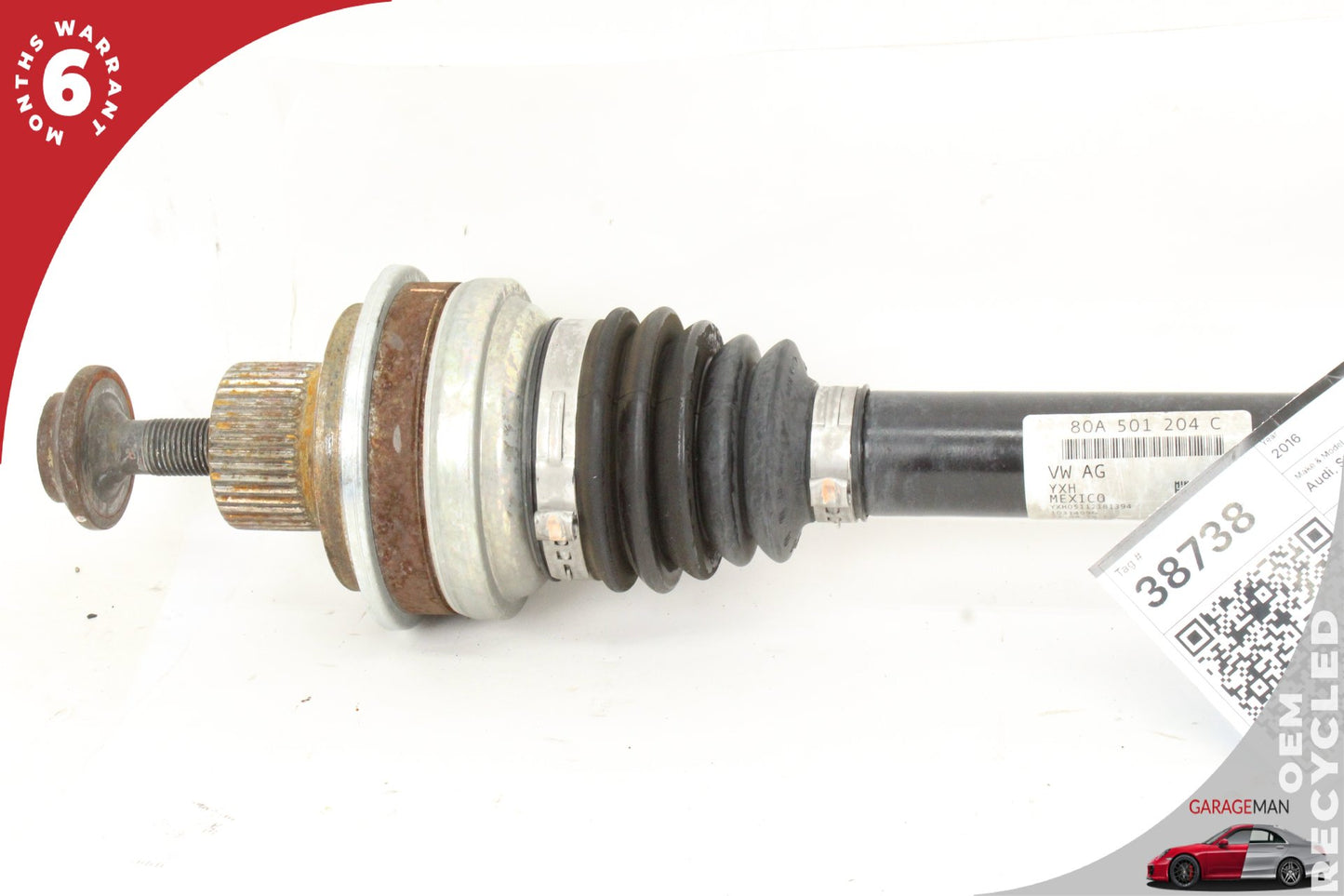 2018-2025 Audi SQ5 Q5 Rear Right Side CV Axle Drive Shaft 80A501204C OEM
