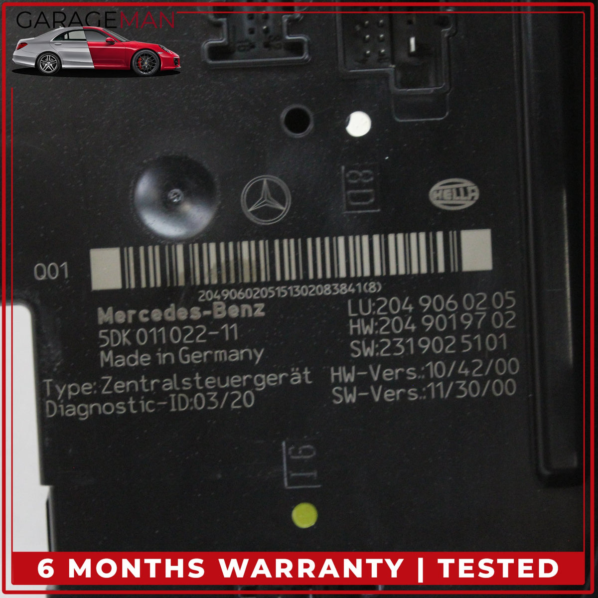 2012-2014 Mercedes W204 C250 C300 Rear Fuse Relay Box Module 2049060205 OEM